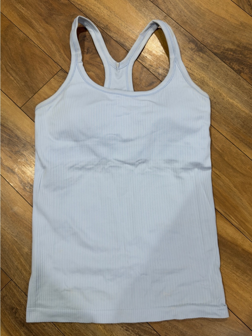 Lululemon Ebb to Street Tank Top Women’s Pastel Blue Athletic Yoga Workout Sz 8